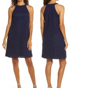 NWT—Lily Pulitzer Midnight Blue Lace Mini Dress